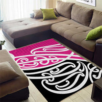 All Pink New Zealand Kowhai Ngutukak Area Rug - Polynesian Pride