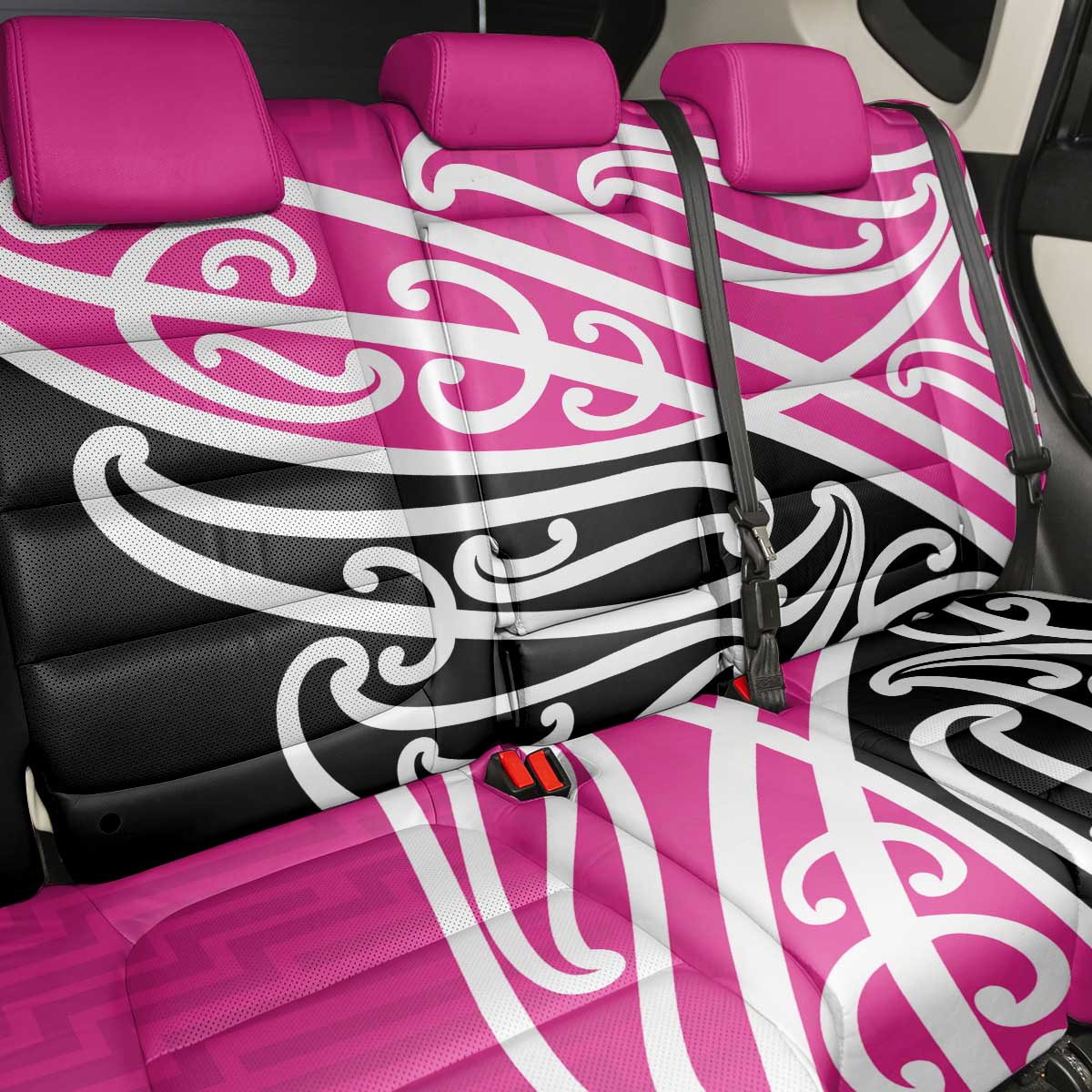 All Pink New Zealand Kowhai Ngutukak Back Car Seat Cover - Polynesian Pride