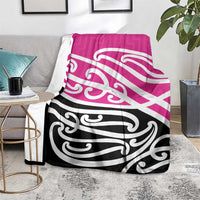 All Pink New Zealand Kowhai Ngutukak Blanket - Polynesian Pride