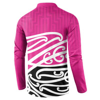 All Pink New Zealand Kowhai Ngutukak Button Sweatshirt LT9 - Polynesian Pride