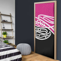 All Pink New Zealand Kowhai Ngutukak Door Cover - Polynesian Pride