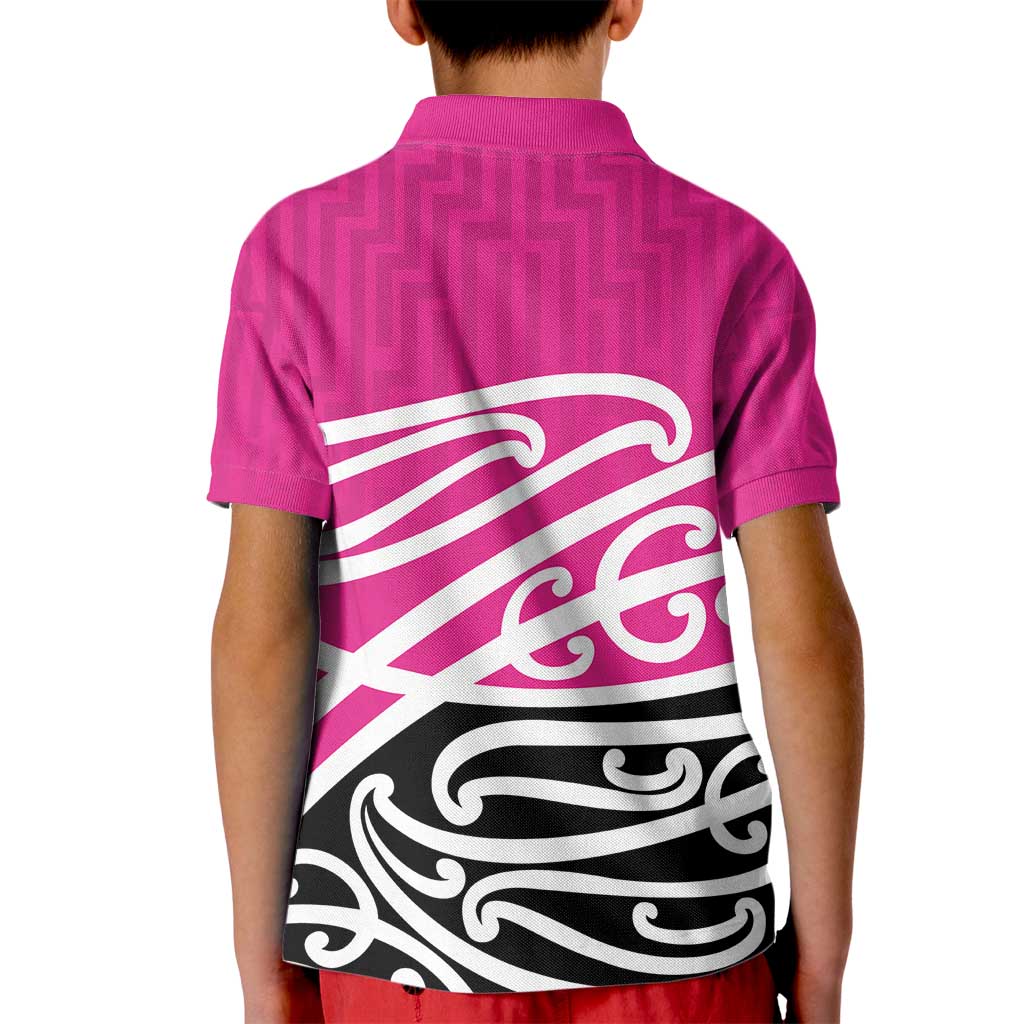 All Pink New Zealand Kowhai Ngutukak Kid Polo Shirt - Polynesian Pride