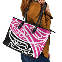 All Pink New Zealand Kowhai Ngutukak Leather Tote Bag - Polynesian Pride
