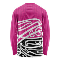 All Pink New Zealand Kowhai Ngutukak Long Sleeve Shirt LT9 - Polynesian Pride