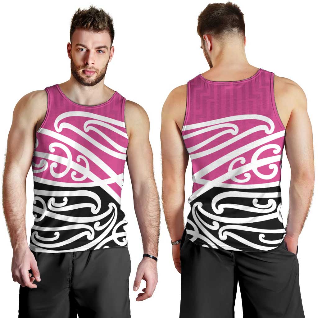 All Pink New Zealand Kowhai Ngutukak Men Tank Top - Polynesian Pride