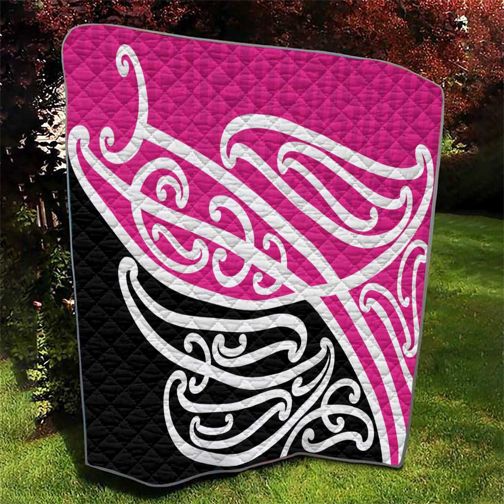 All Pink New Zealand Kowhai Ngutukak Quilt LT9 - Polynesian Pride