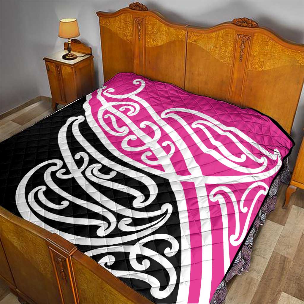 All Pink New Zealand Kowhai Ngutukak Quilt LT9 - Polynesian Pride