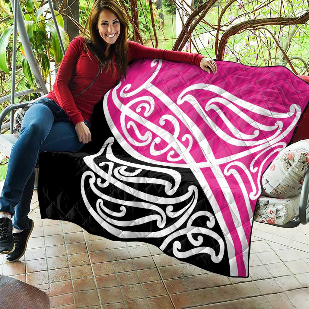 All Pink New Zealand Kowhai Ngutukak Quilt LT9 - Polynesian Pride