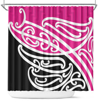 All Pink New Zealand Kowhai Ngutukak Shower Curtain - Polynesian Pride