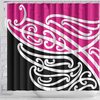 All Pink New Zealand Kowhai Ngutukak Shower Curtain - Polynesian Pride