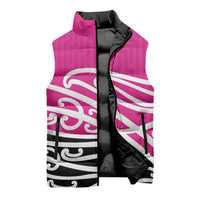 All Pink New Zealand Kowhai Ngutukak Sleeveless Puffer Jacket LT9 - Polynesian Pride