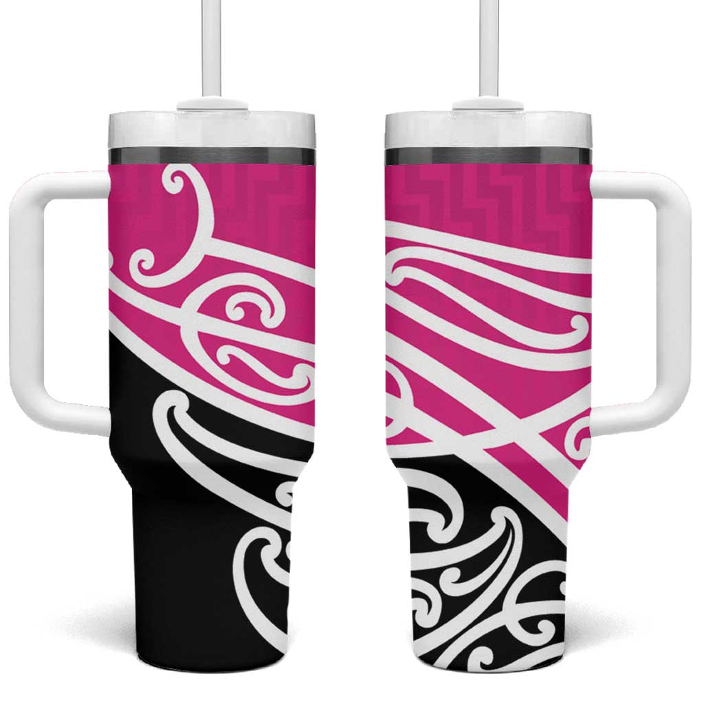 All Pink New Zealand Kowhai Ngutukak Tumbler With Handle - Polynesian Pride