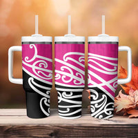 All Pink New Zealand Kowhai Ngutukak Tumbler With Handle - Polynesian Pride
