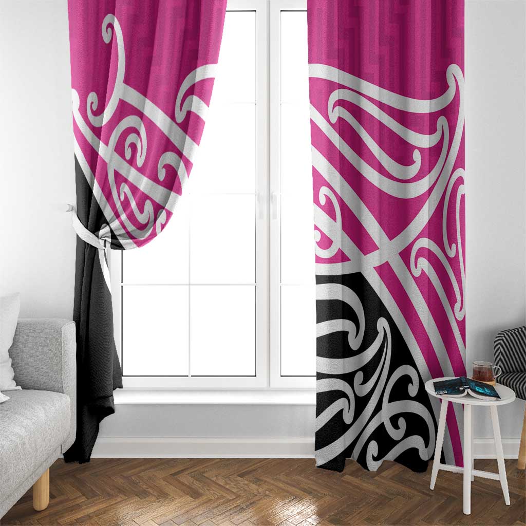 All Pink New Zealand Kowhai Ngutukak Window Curtain - Polynesian Pride