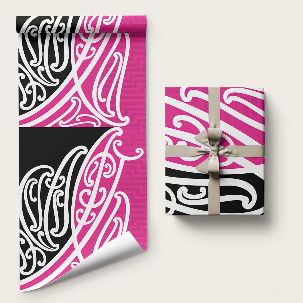 All Pink New Zealand Kowhai Ngutukak Wrapping Paper - Polynesian Pride