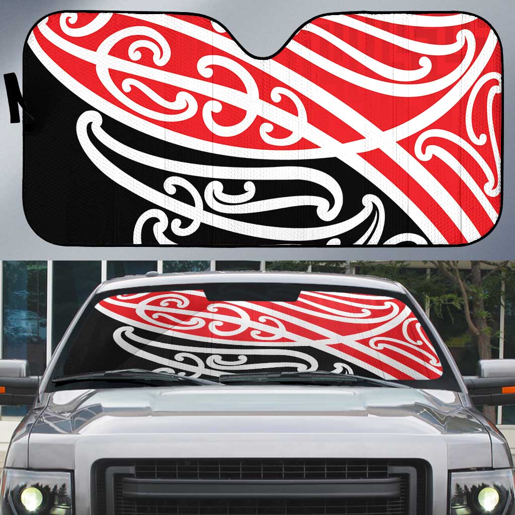 All Red New Zealand Kowhai Ngutukak Auto Sun Shade - Polynesian Pride