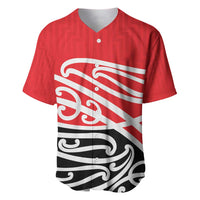 All Red New Zealand Kowhai Ngutukak Baseball Jersey LT9 Red - Polynesian Pride