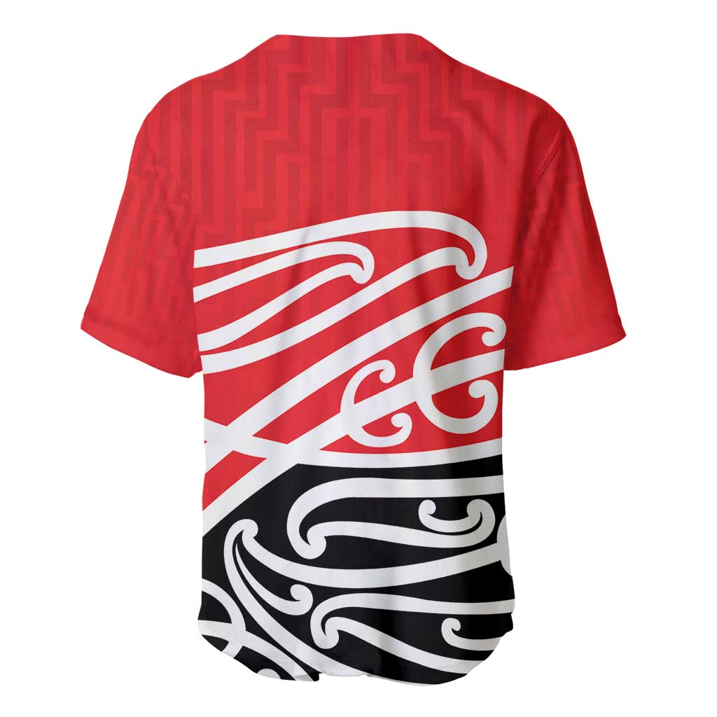All Red New Zealand Kowhai Ngutukak Baseball Jersey LT9 - Polynesian Pride