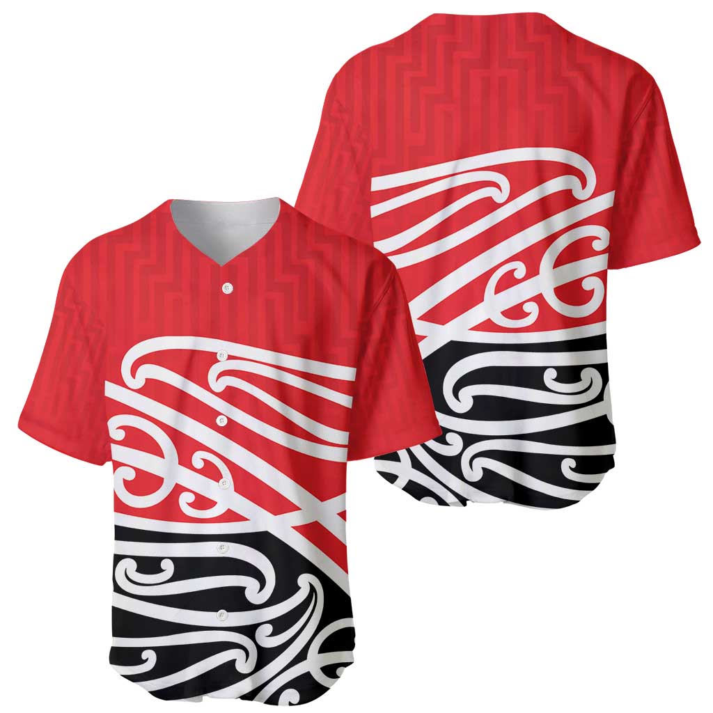 All Red New Zealand Kowhai Ngutukak Baseball Jersey LT9 - Polynesian Pride