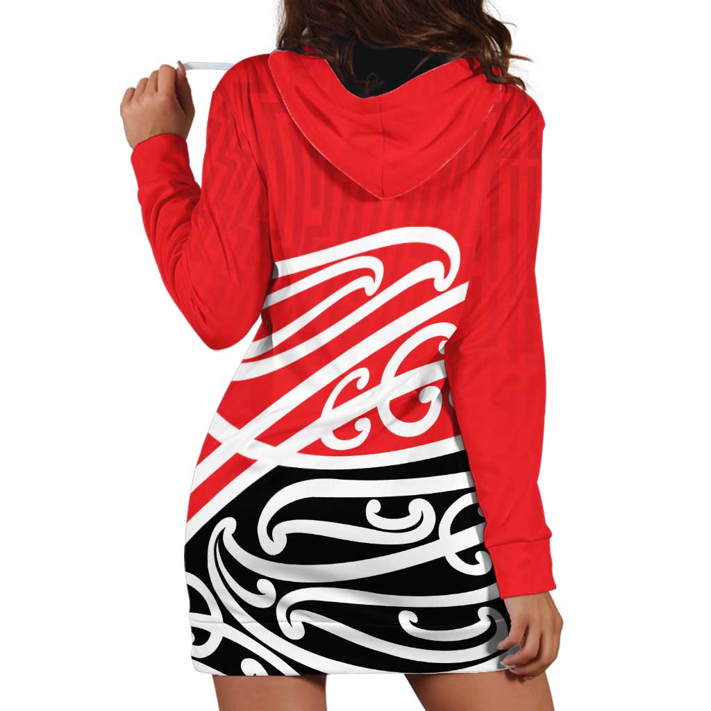 All Red New Zealand Kowhai Ngutukak Hoodie Dress - Polynesian Pride