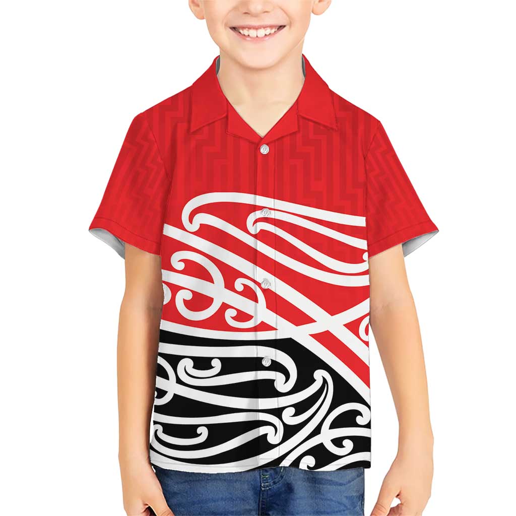All Red New Zealand Kowhai Ngutukak Kid Hawaiian Shirt - Polynesian Pride
