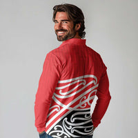 All Red New Zealand Kowhai Ngutukak Long Sleeve Polo Shirt LT9 - Polynesian Pride