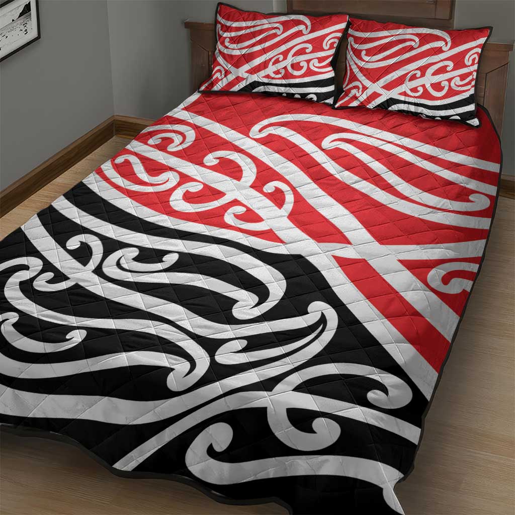 All Red New Zealand Kowhai Ngutukak Quilt Bed Set - Polynesian Pride