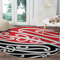 All Red New Zealand Kowhai Ngutukak Round Carpet - Polynesian Pride