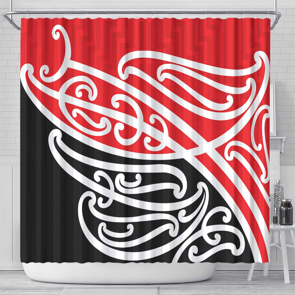 All Red New Zealand Kowhai Ngutukak Shower Curtain LT9 - Polynesian Pride