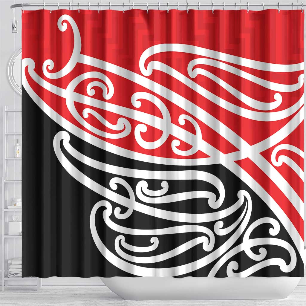 All Red New Zealand Kowhai Ngutukak Shower Curtain LT9 - Polynesian Pride