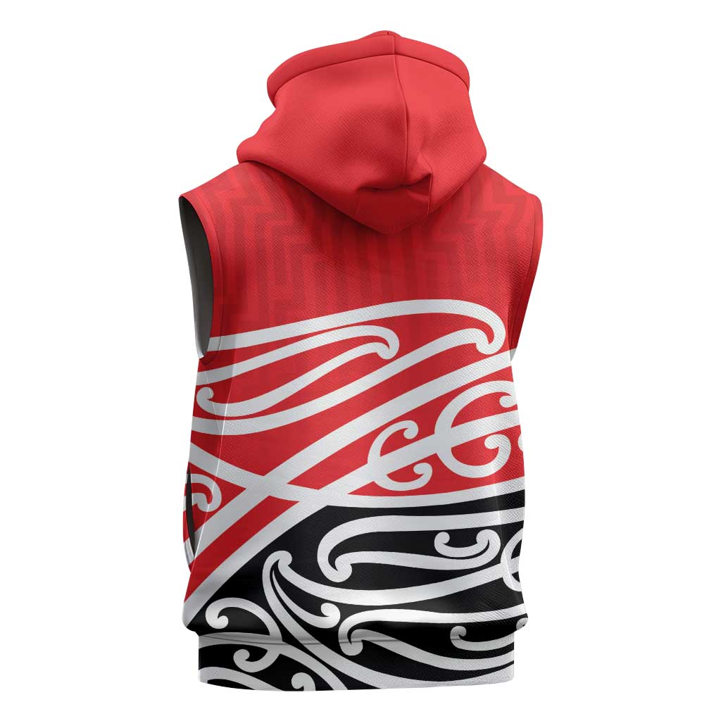 All Red New Zealand Kowhai Ngutukak Sleeveless Hoodie LT9 - Polynesian Pride