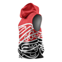All Red New Zealand Kowhai Ngutukak Sleeveless Hoodie LT9 - Polynesian Pride