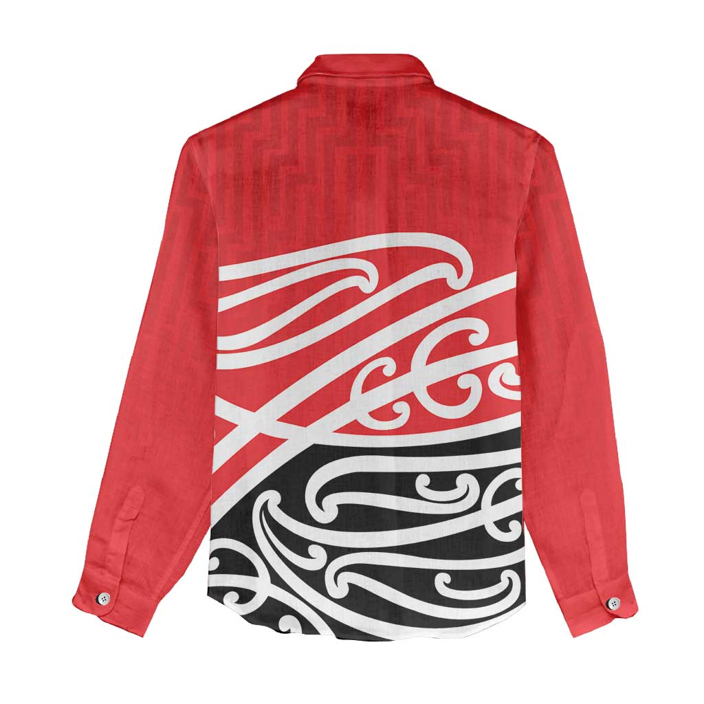 All Red New Zealand Kowhai Ngutukak Women Casual Shirt - Polynesian Pride