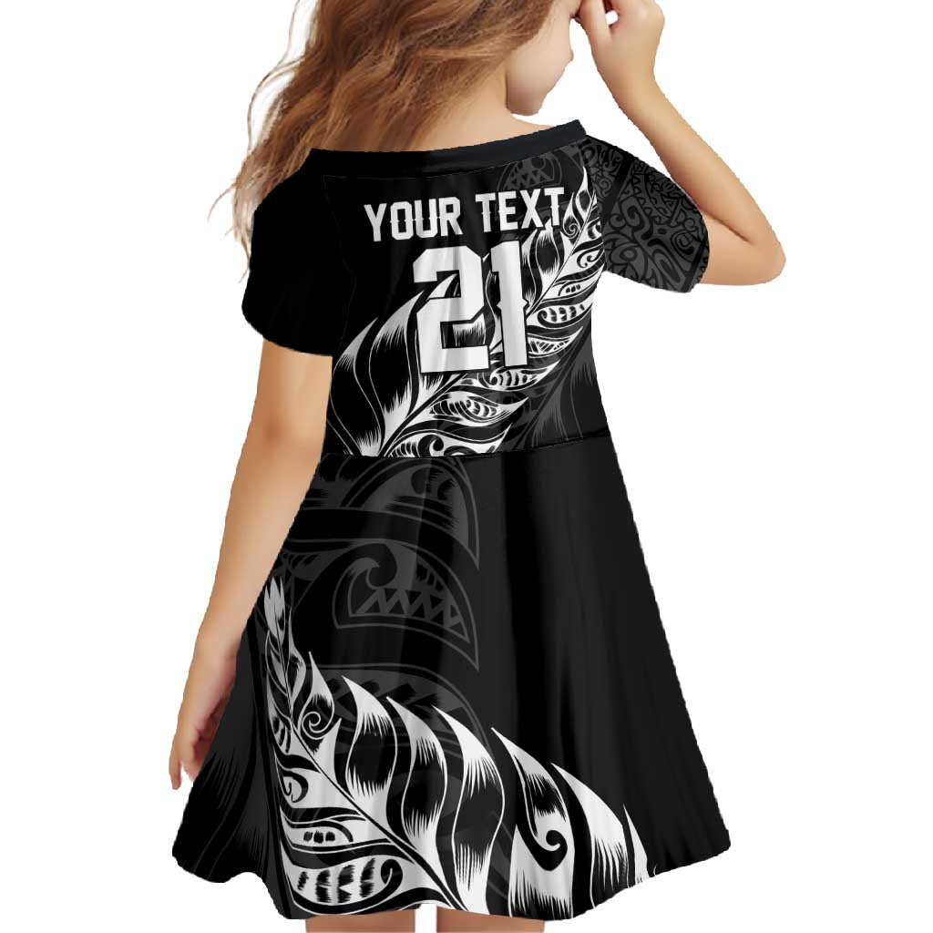 New Zealand Lawn Bowls Custom Family Matching Long Sleeve Bodycon Dress and Hawaiian Shirt Black Maori Warrior Tribal Silver Fern - Polynesian Pride