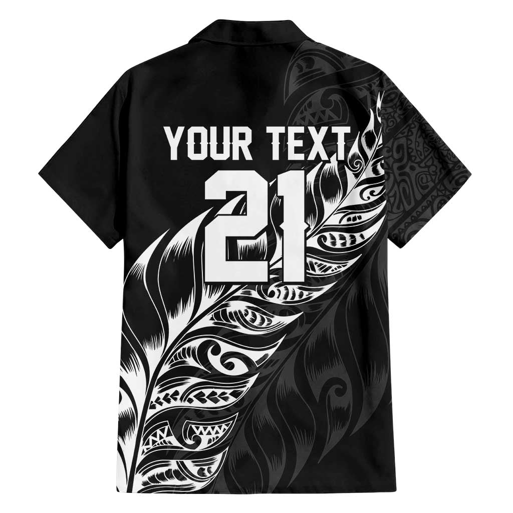 New Zealand Lawn Bowls Custom Family Matching Long Sleeve Bodycon Dress and Hawaiian Shirt Black Maori Warrior Tribal Silver Fern - Polynesian Pride