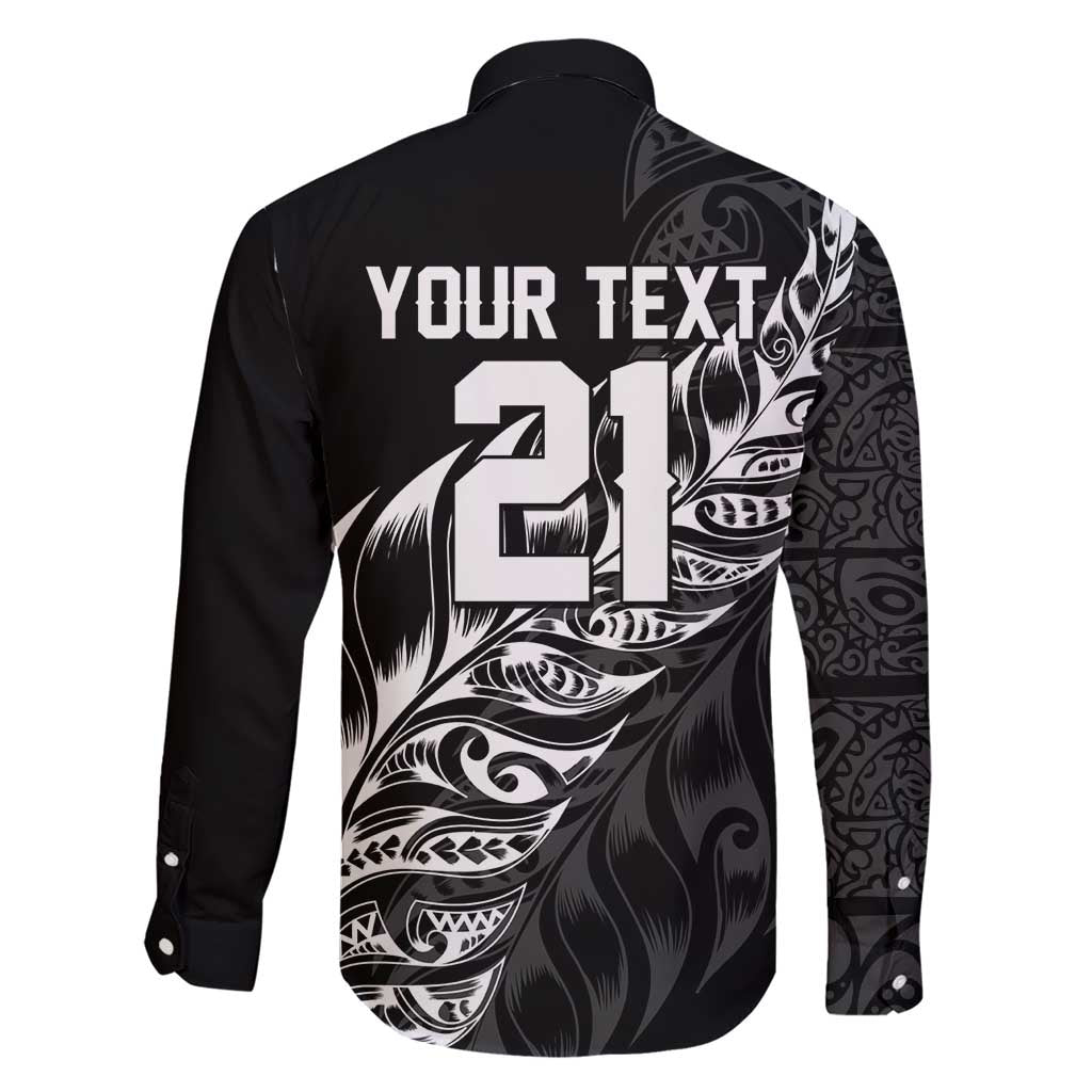 New Zealand Lawn Bowls Custom Family Matching Short Sleeve Bodycon Dress and Hawaiian Shirt Black Maori Warrior Tribal Silver Fern - Polynesian Pride