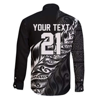 New Zealand Lawn Bowls Custom Family Matching Short Sleeve Bodycon Dress and Hawaiian Shirt Black Maori Warrior Tribal Silver Fern - Polynesian Pride