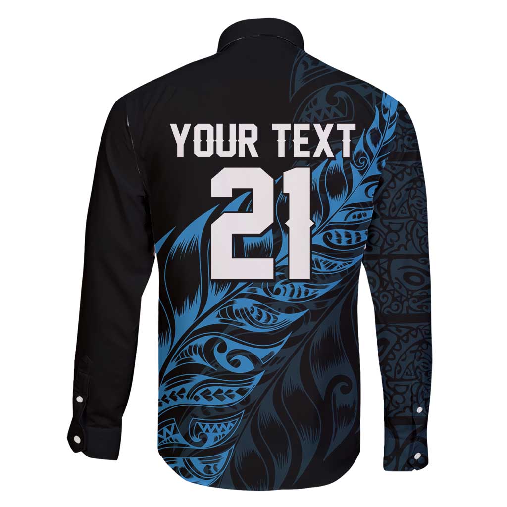 New Zealand Lawn Bowls Custom Family Matching Short Sleeve Bodycon Dress and Hawaiian Shirt Blue Maori Warrior Tribal Silver Fern - Polynesian Pride