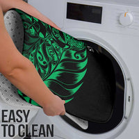 New Zealand Lawn Bowls Bathroom Set Green Maori Warrior Tribal Silver Fern - Polynesian Pride