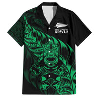 New Zealand Lawn Bowls Custom Hawaiian Shirt Green Maori Warrior Tribal Silver Fern - Polynesian Pride