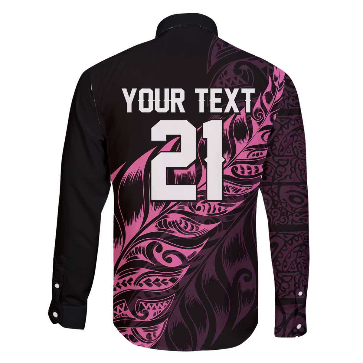 New Zealand Lawn Bowls Custom Family Matching Off The Shoulder Long Sleeve Dress and Hawaiian Shirt Pink Maori Warrior Tribal Silver Fern - Polynesian Pride