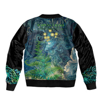 New Zealand Matariki Waipuna-a-rangi Sleeve Zip Bomber Jacket He Roimata o Rangi