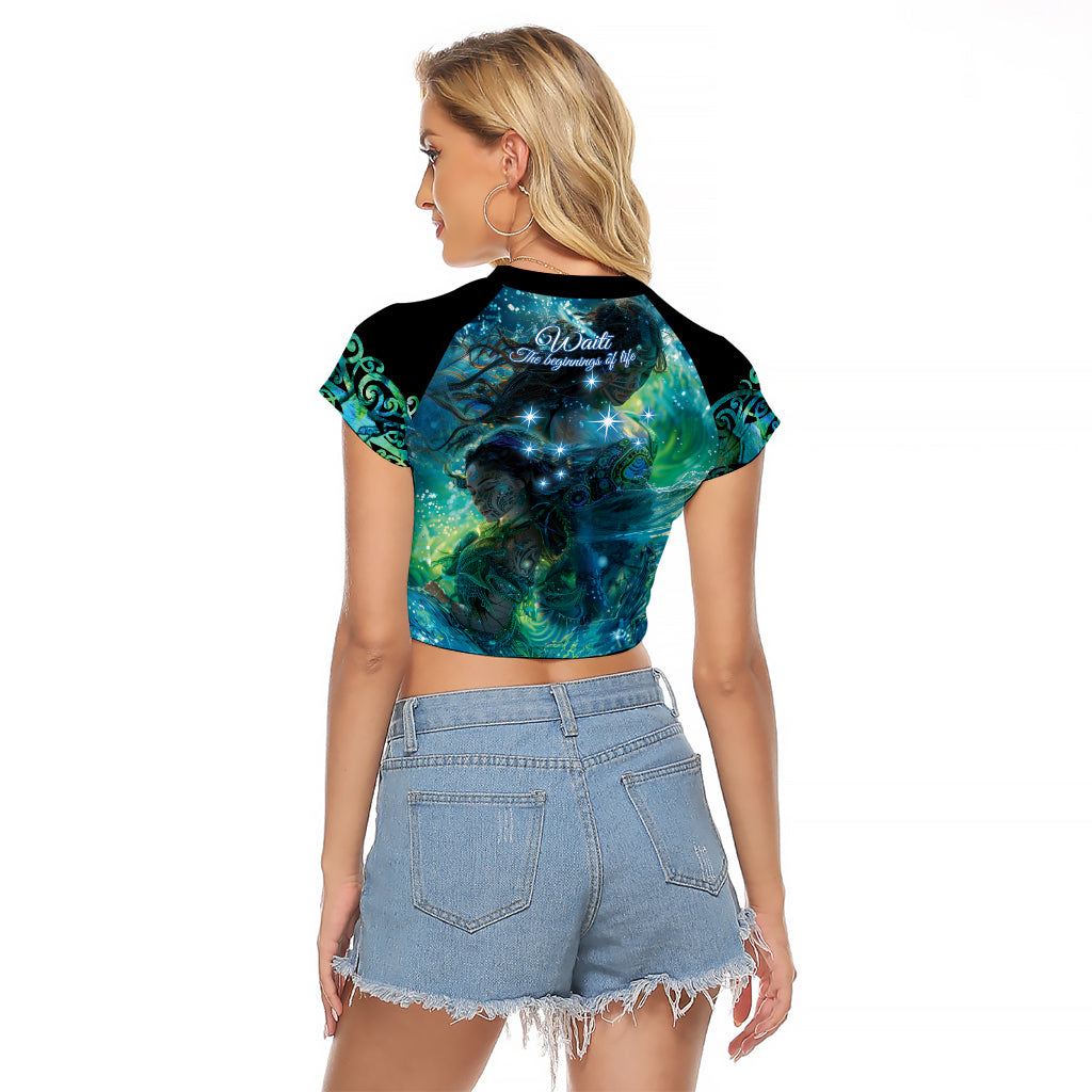 New Zealand Matariki Waiti Raglan Cropped T Shirt The Beginnings Of Life