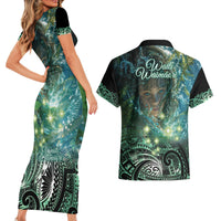 New Zealand Matariki Waiti Couples Matching Short Sleeve Bodycon Dress and Hawaiian Shirt Waimāori and The Origin Of Life