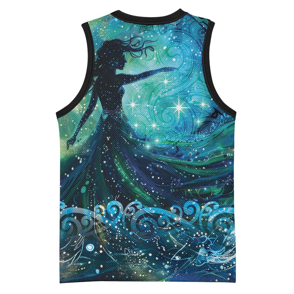 New Zealand Matariki Hiwa-i-te-rangi Basketball Jersey Titiro ki nga Whetu Wishing Star - Polynesian Pride