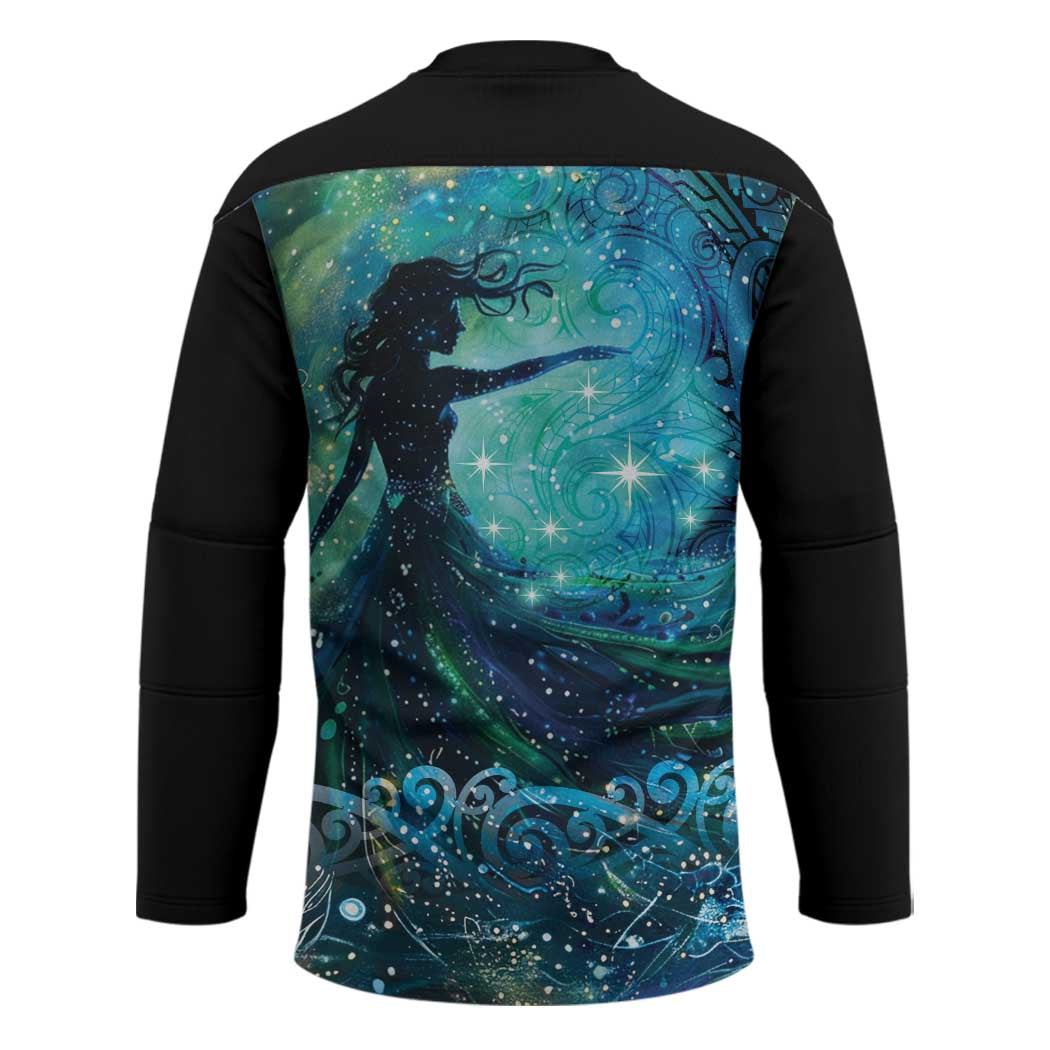 New Zealand Matariki Hiwa-i-te-rangi Hockey Jersey Titiro ki nga Whetu Wishing Star - Polynesian Pride