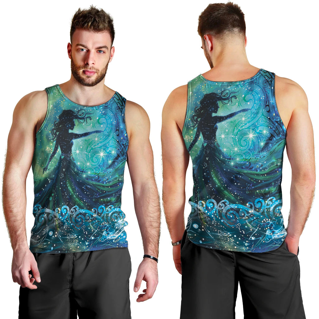 New Zealand Matariki Hiwa-i-te-rangi Men Tank Top Titiro ki nga Whetu Wishing Star