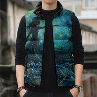 New Zealand Matariki Hiwa-i-te-rangi Sleeveless Puffer Jacket Titiro ki nga Whetu Wishing Star - Polynesian Pride