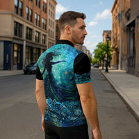 New Zealand Matariki Hiwa-i-te-rangi Zipper Polo Shirt Titiro ki nga Whetu Wishing Star - Polynesian Pride