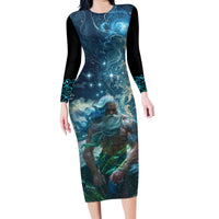 New Zealand Matariki Ururangi Family Matching Long Sleeve Bodycon Dress and Hawaiian Shirt The Murmur Of The Wind